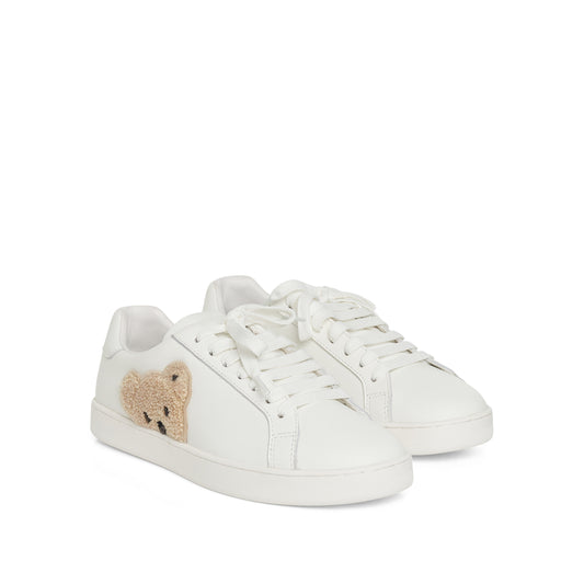 New Teddy Bear Tennis Sneaker in White