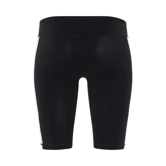 Training Track Cyclist Shorts in Black/White