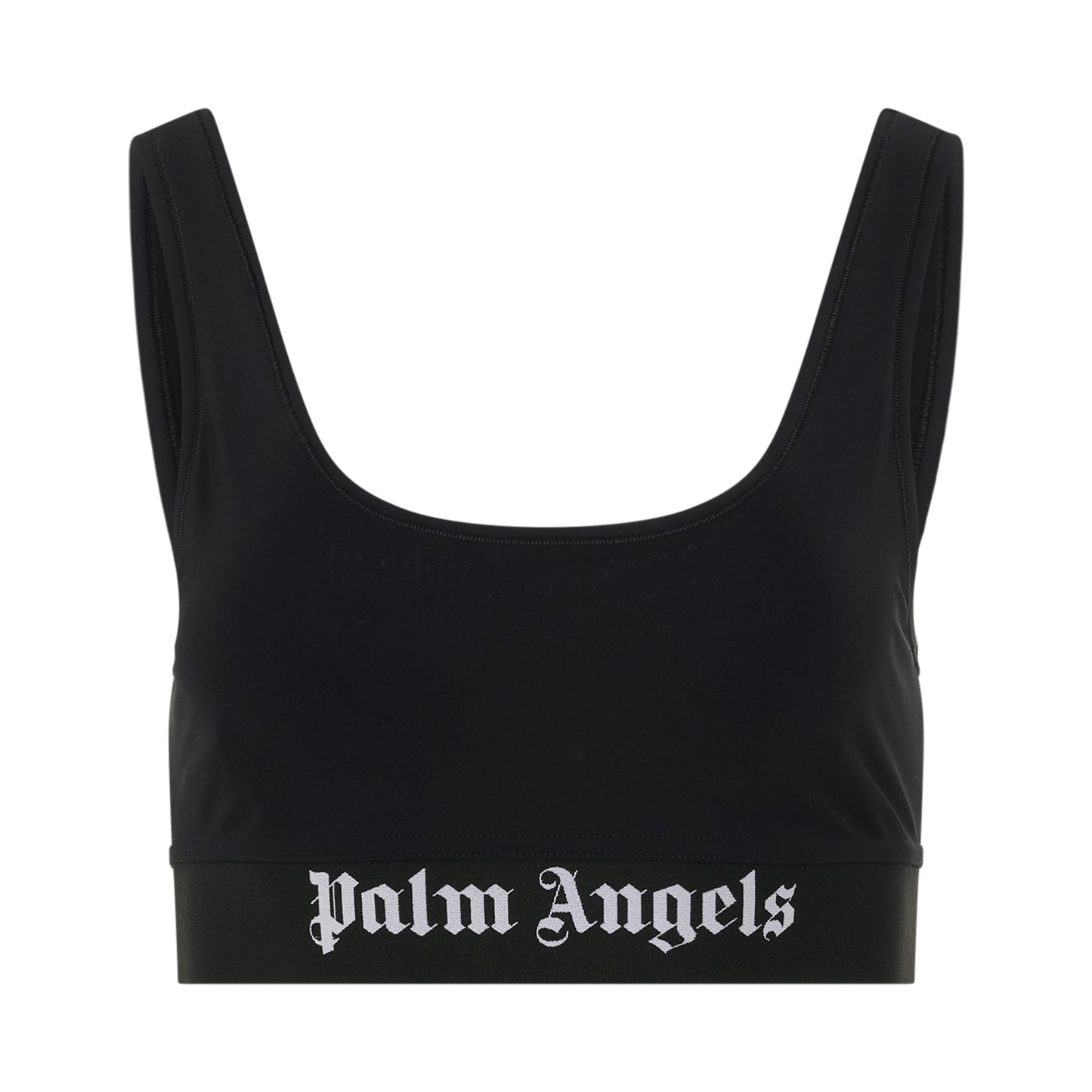 Classic Logo Sports Bra in Black/White