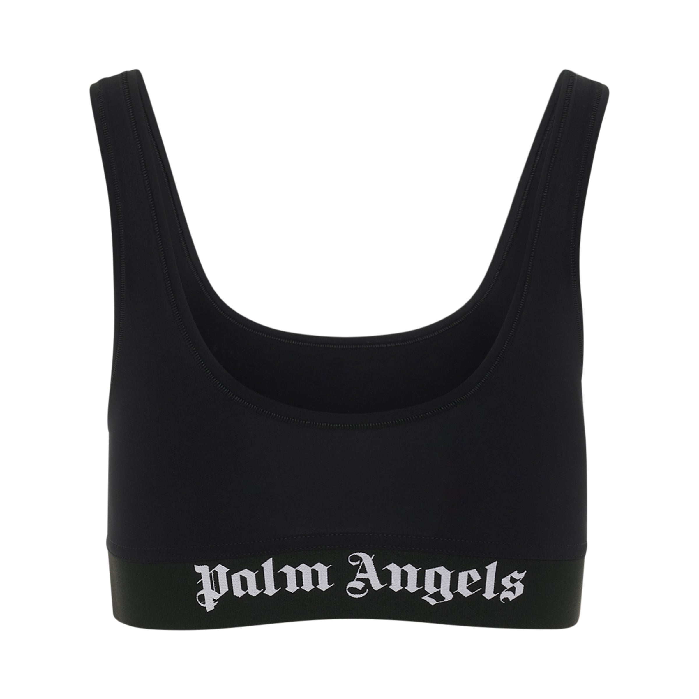 Classic Logo Sports Bra in Black/White