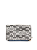 Compact Zip Wallet in White