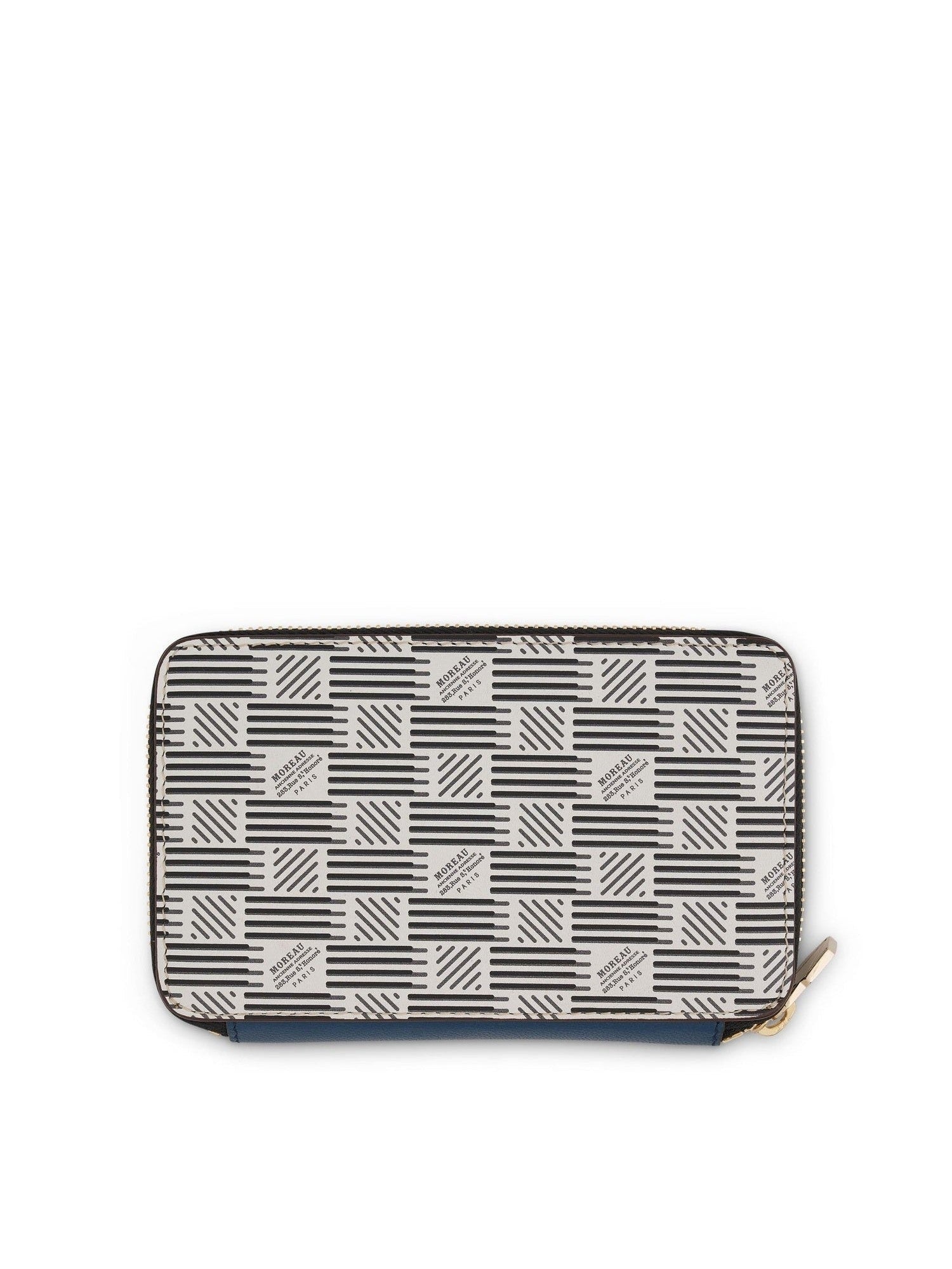 Compact Zip Wallet in White
