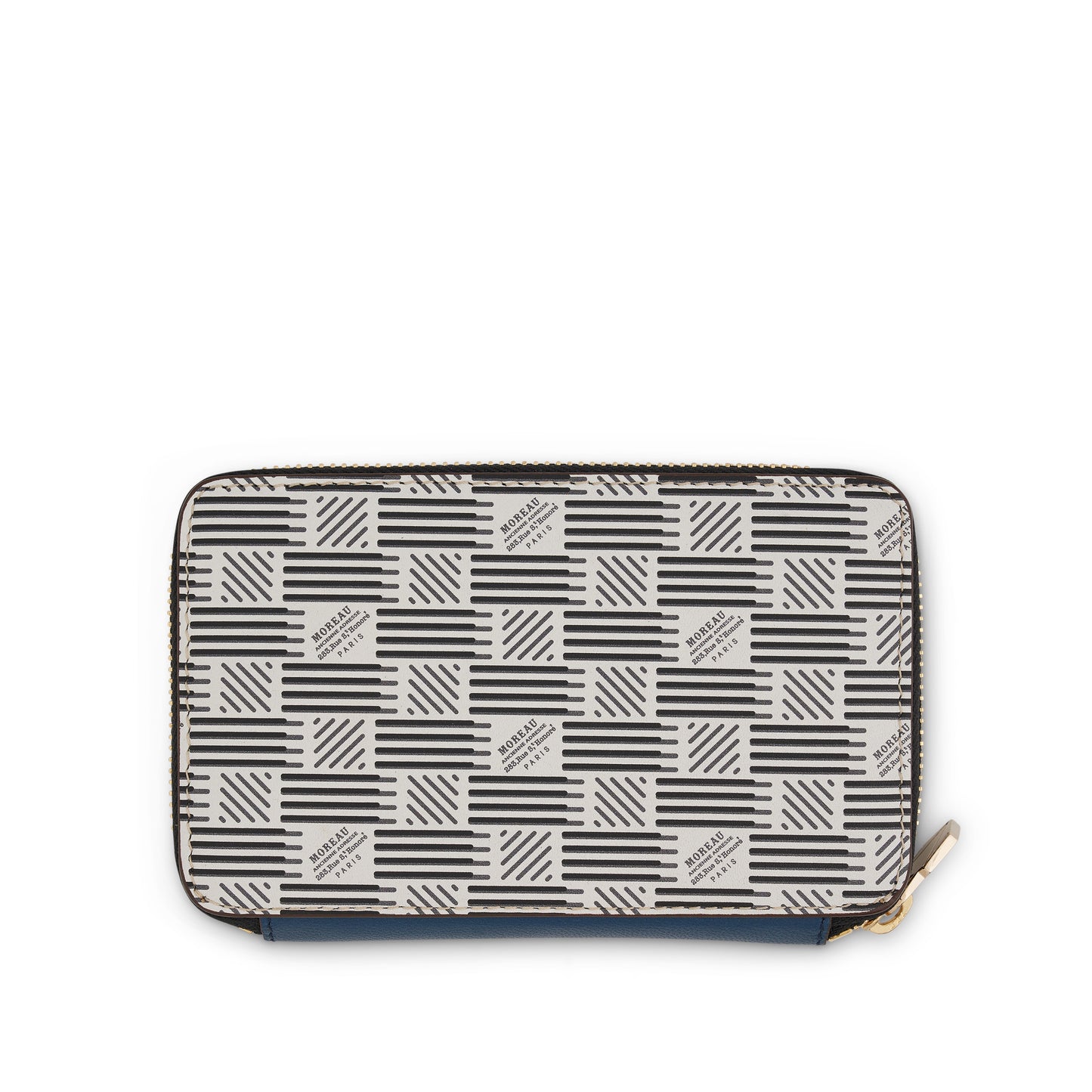 Compact Zip Wallet in White