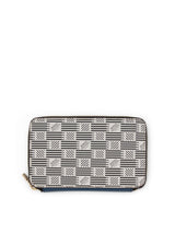 Compact Zip Wallet in White