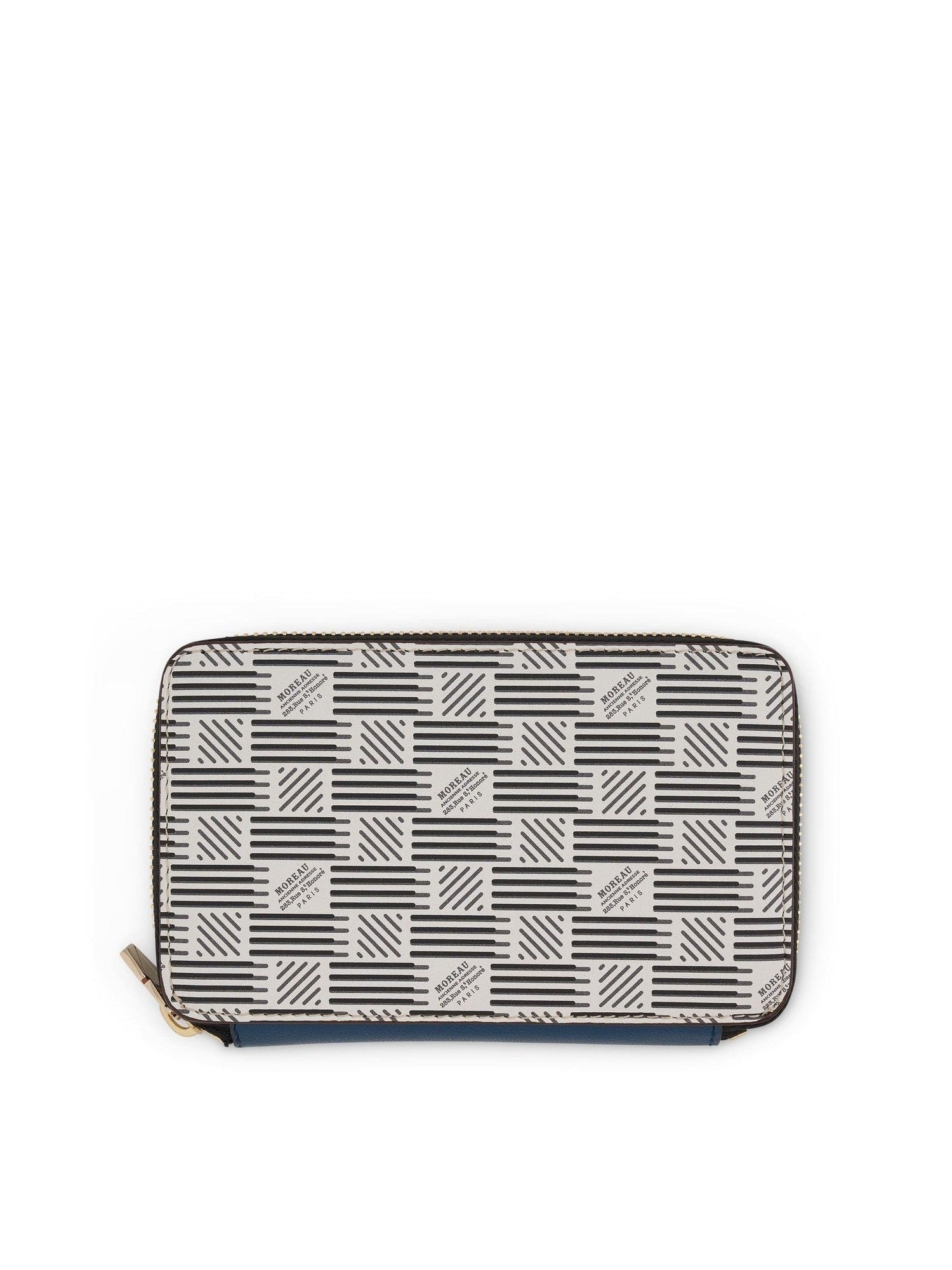 Compact Zip Wallet in White