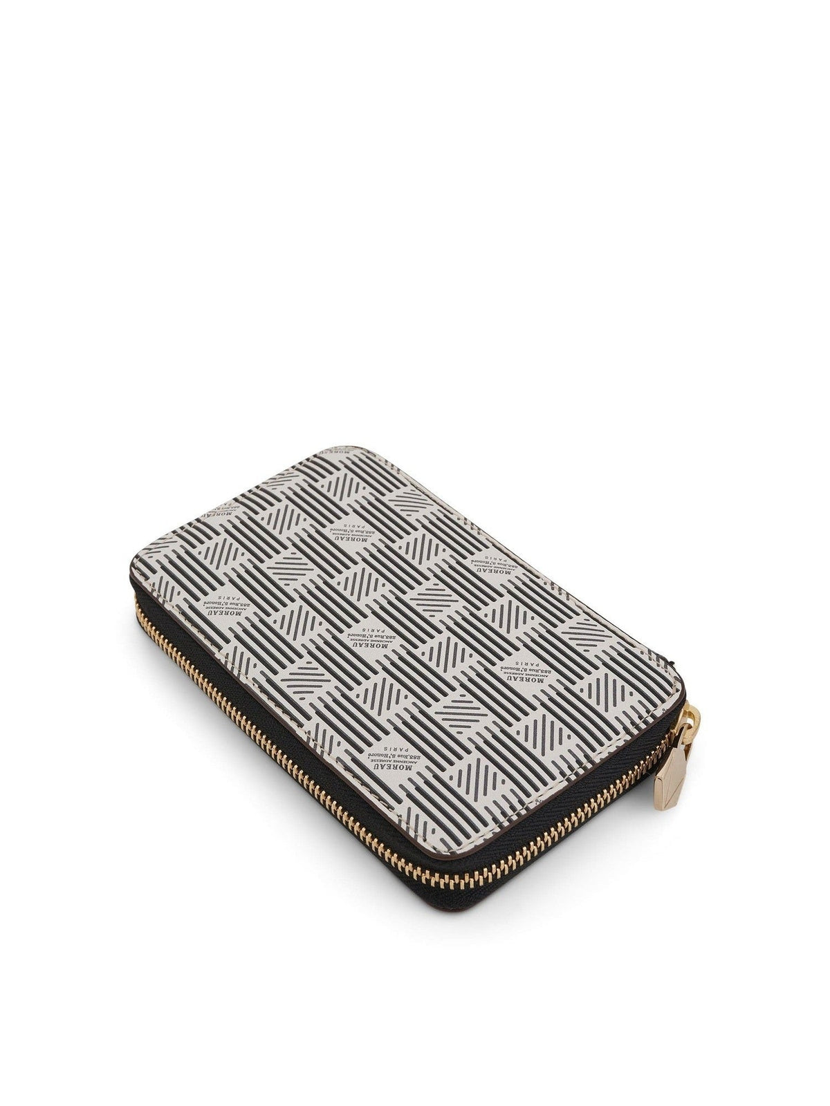 Compact Zip Wallet in White