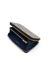 Compact Zip Wallet in White