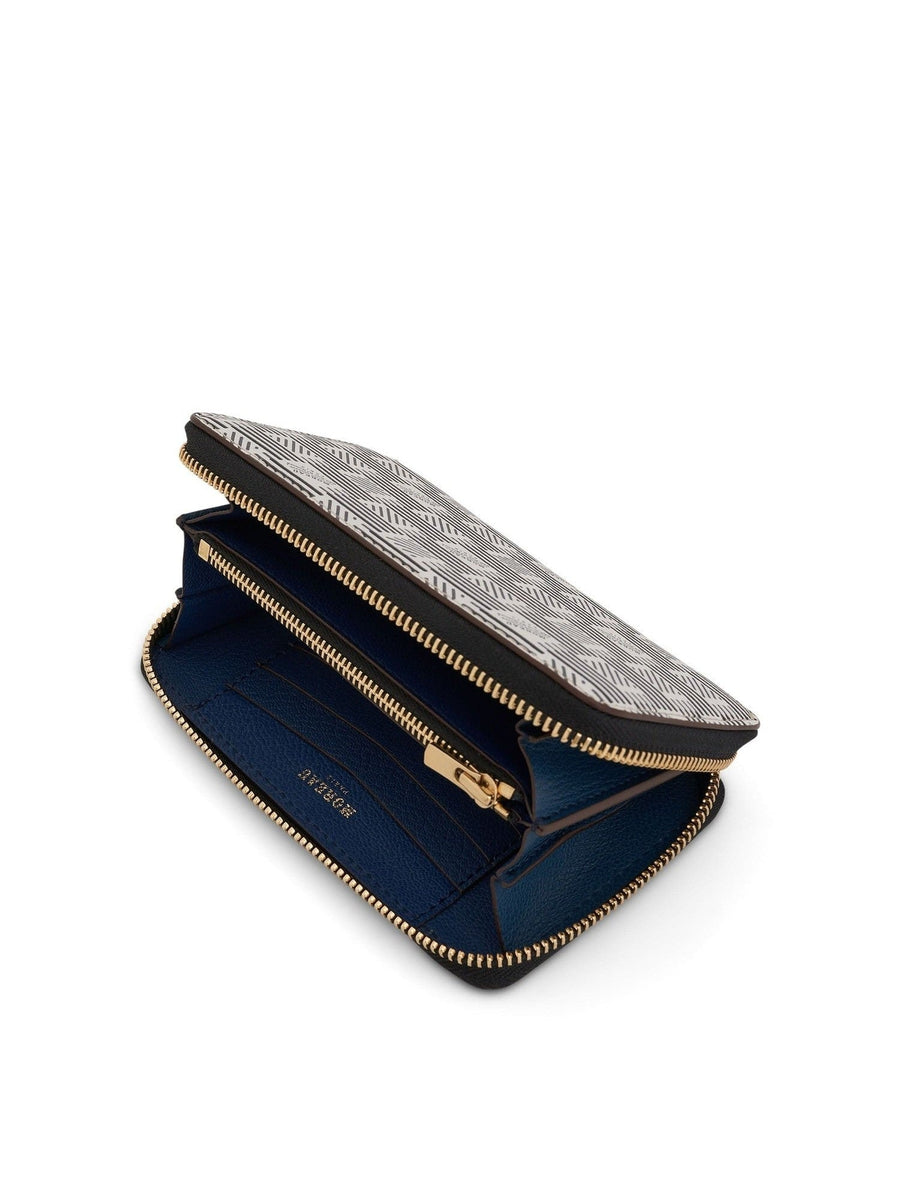 Compact Zip Wallet in White
