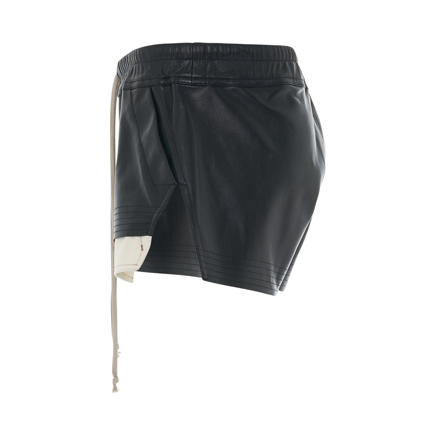Pelle Leather Boxer Shorts in Black