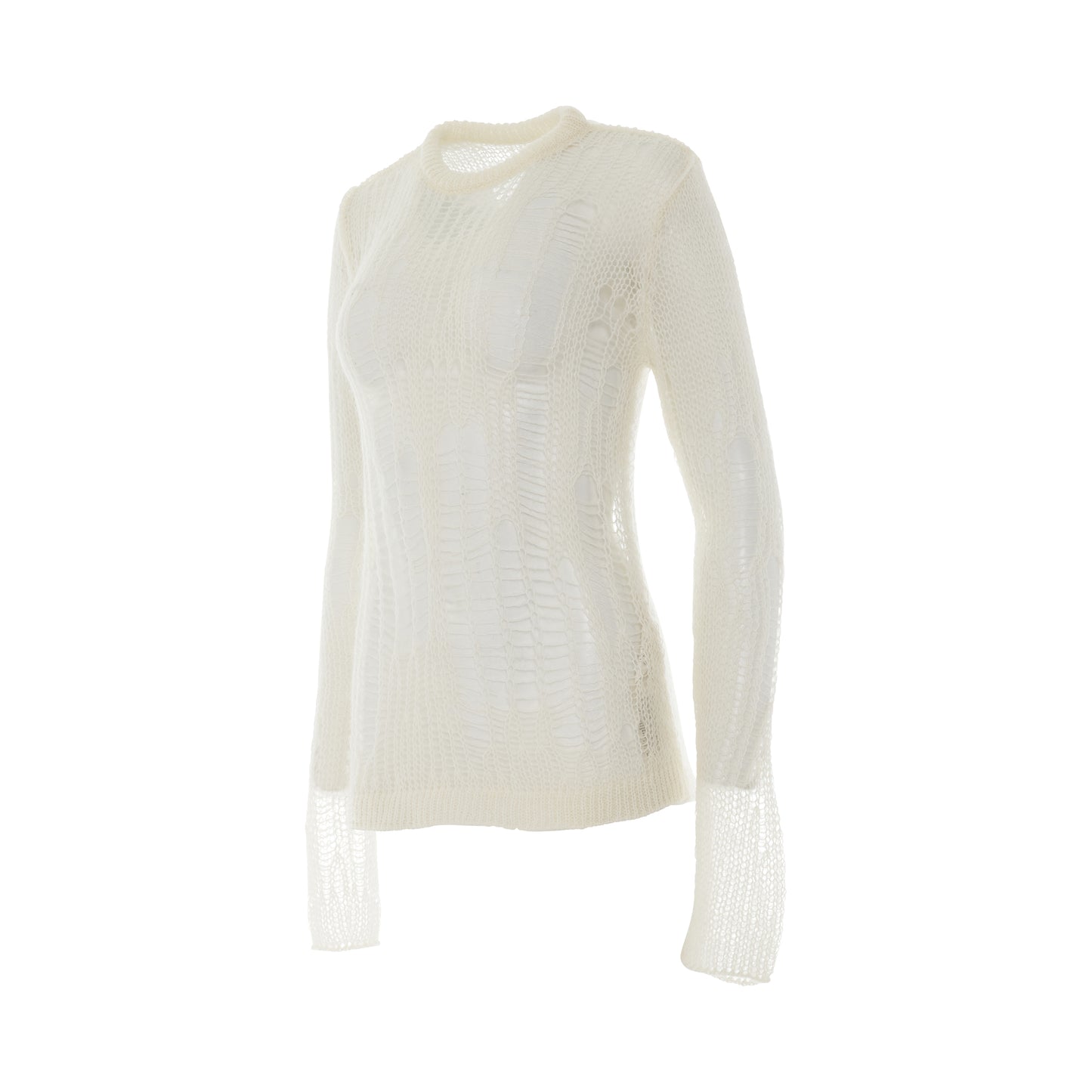 Maglia Spider Net Mesh Top in Natural