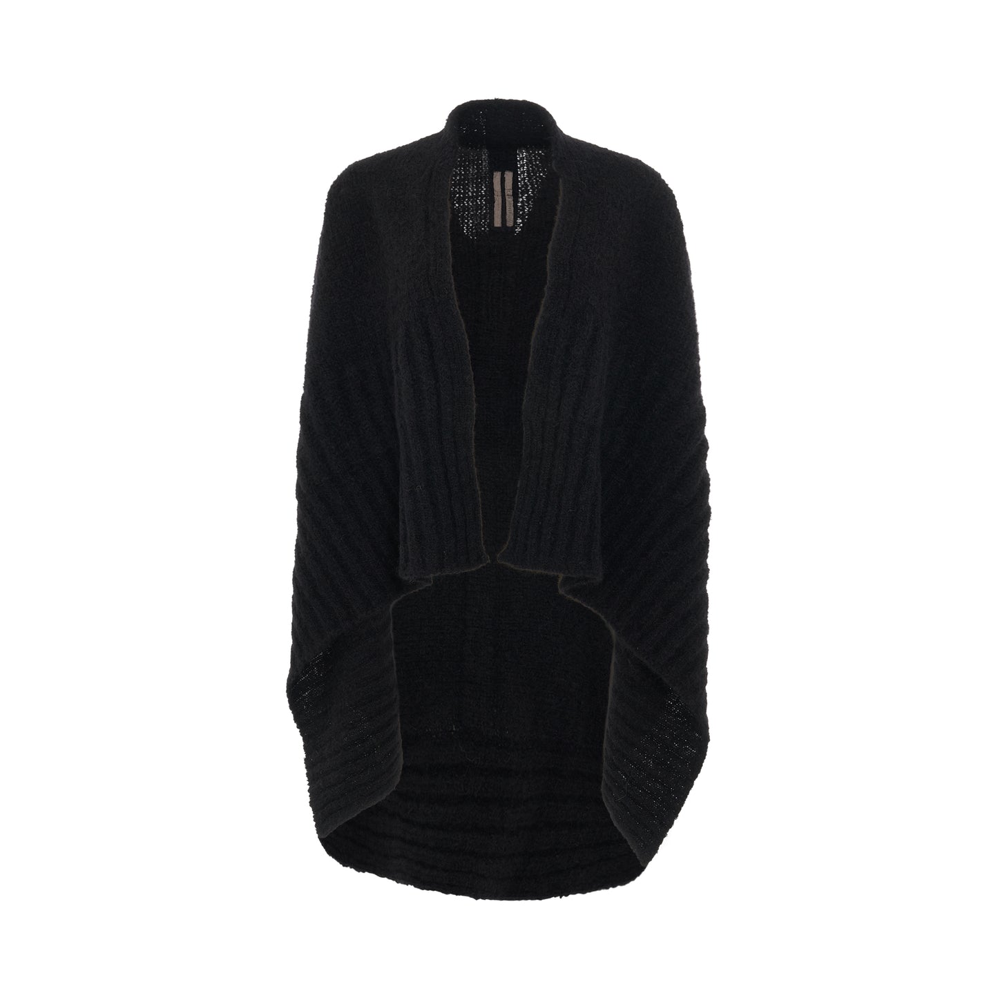 Medium Wrap Knit Cardigan in Black