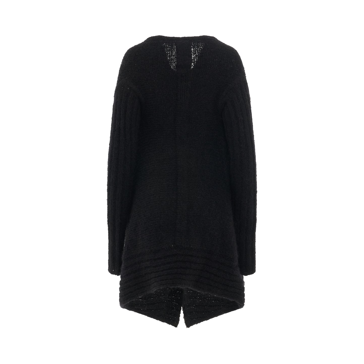 Medium Wrap Knit Cardigan in Black