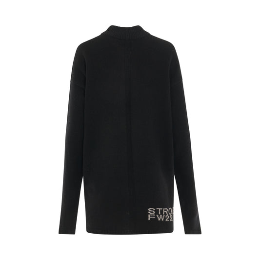 Tommy Knit Sweater in Black/Pearl