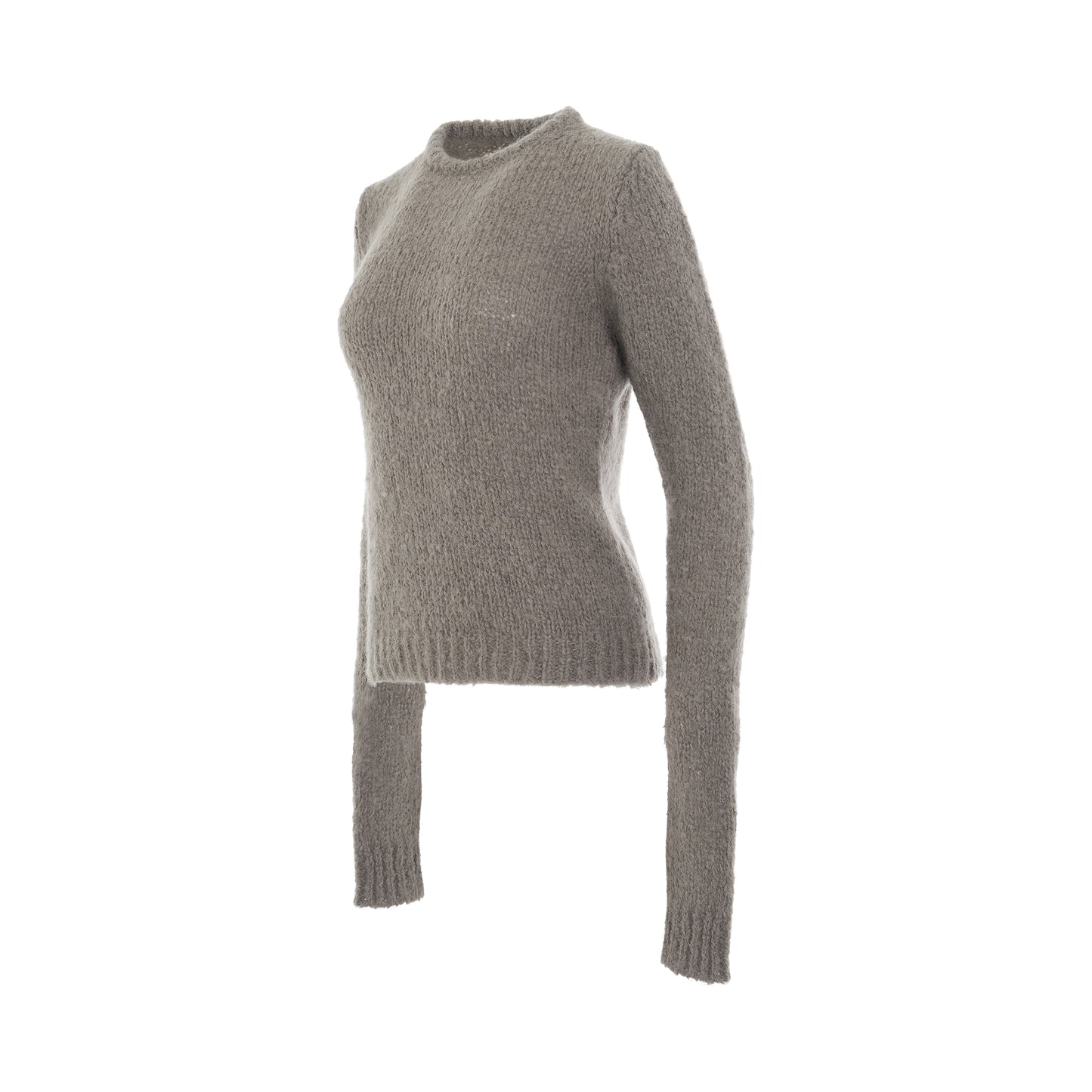 Round Neck Knit Sweater in Dust