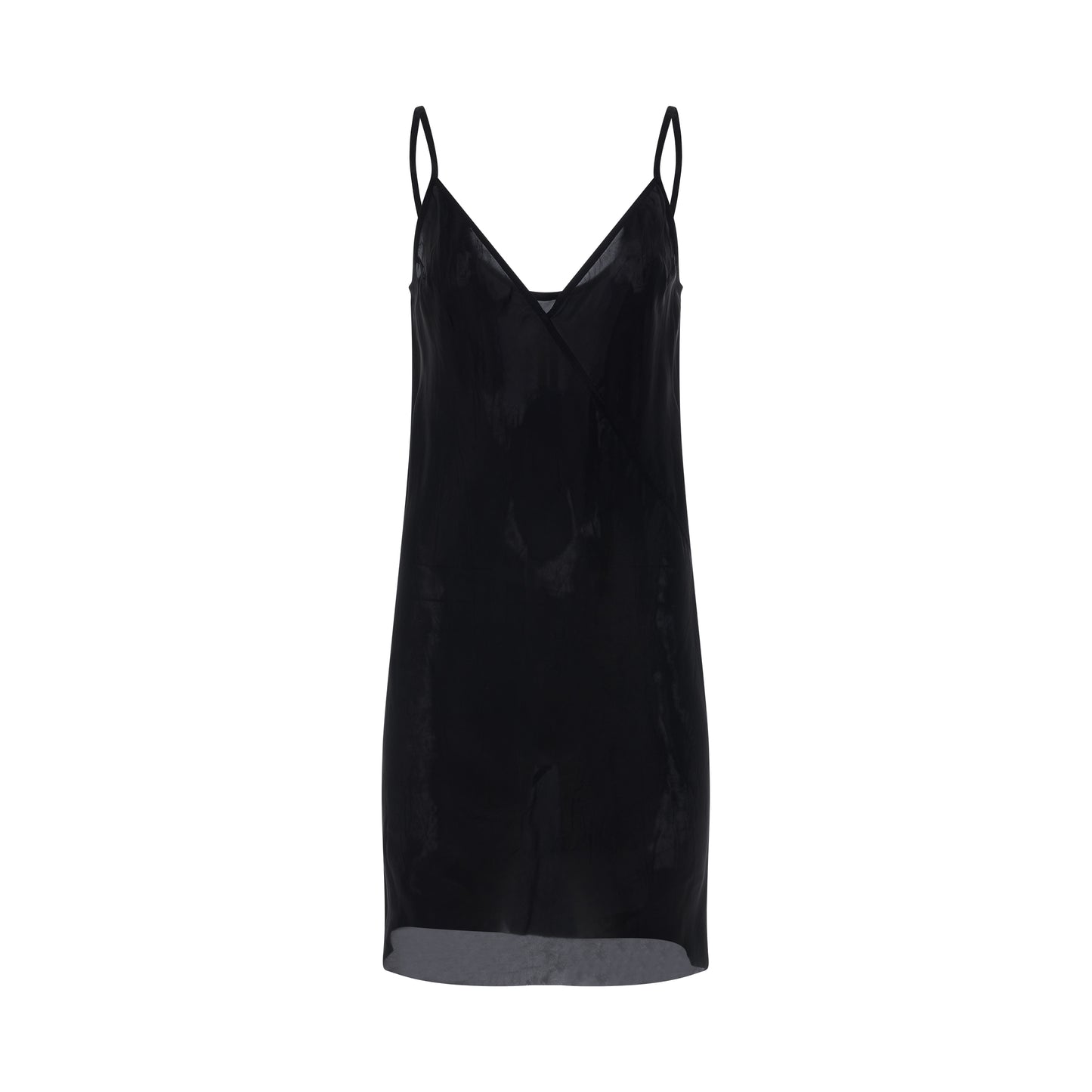 Cupro Slip Dress in Black