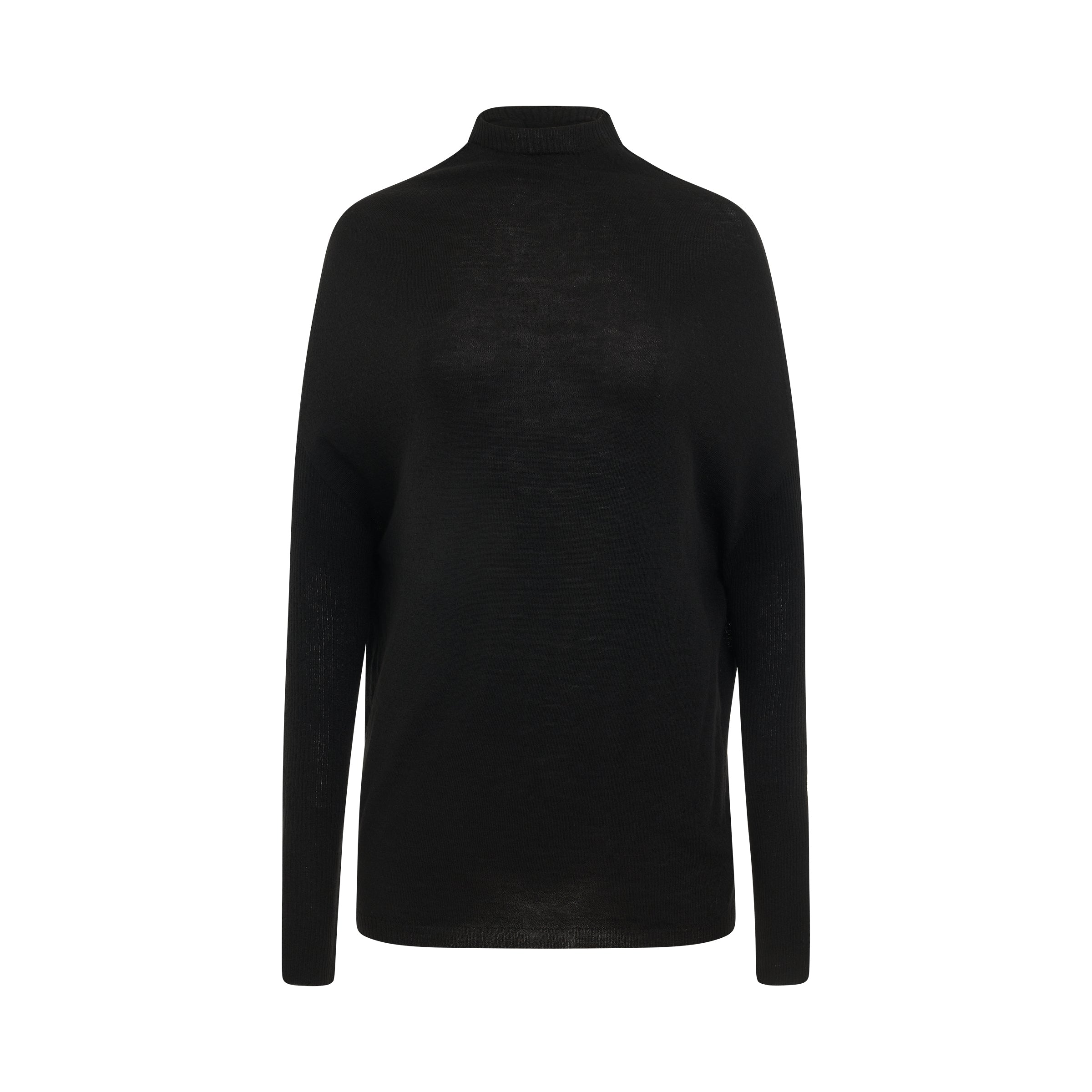 Crater Rasato Knit Sweater in Black