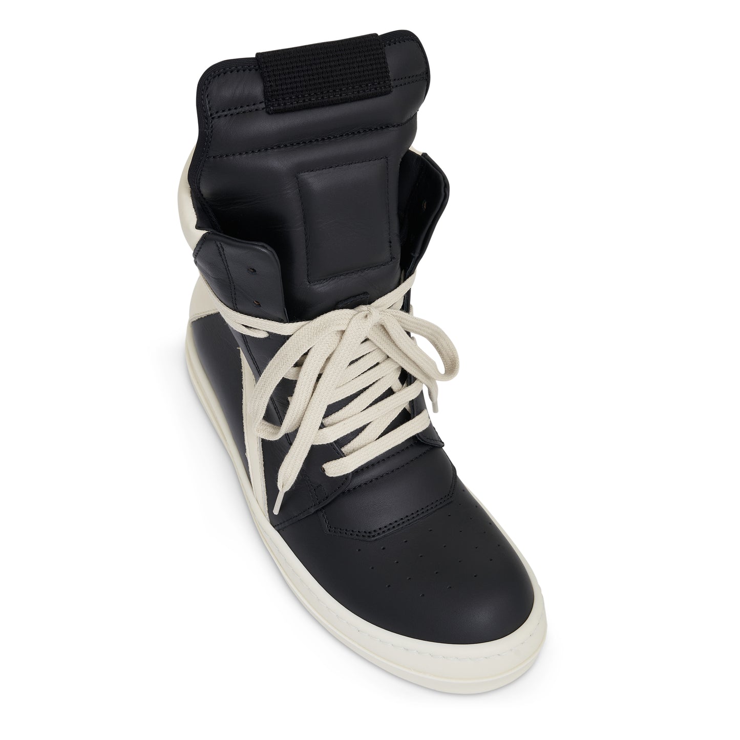 Geobasket Leather Sneaker in Black/Milk