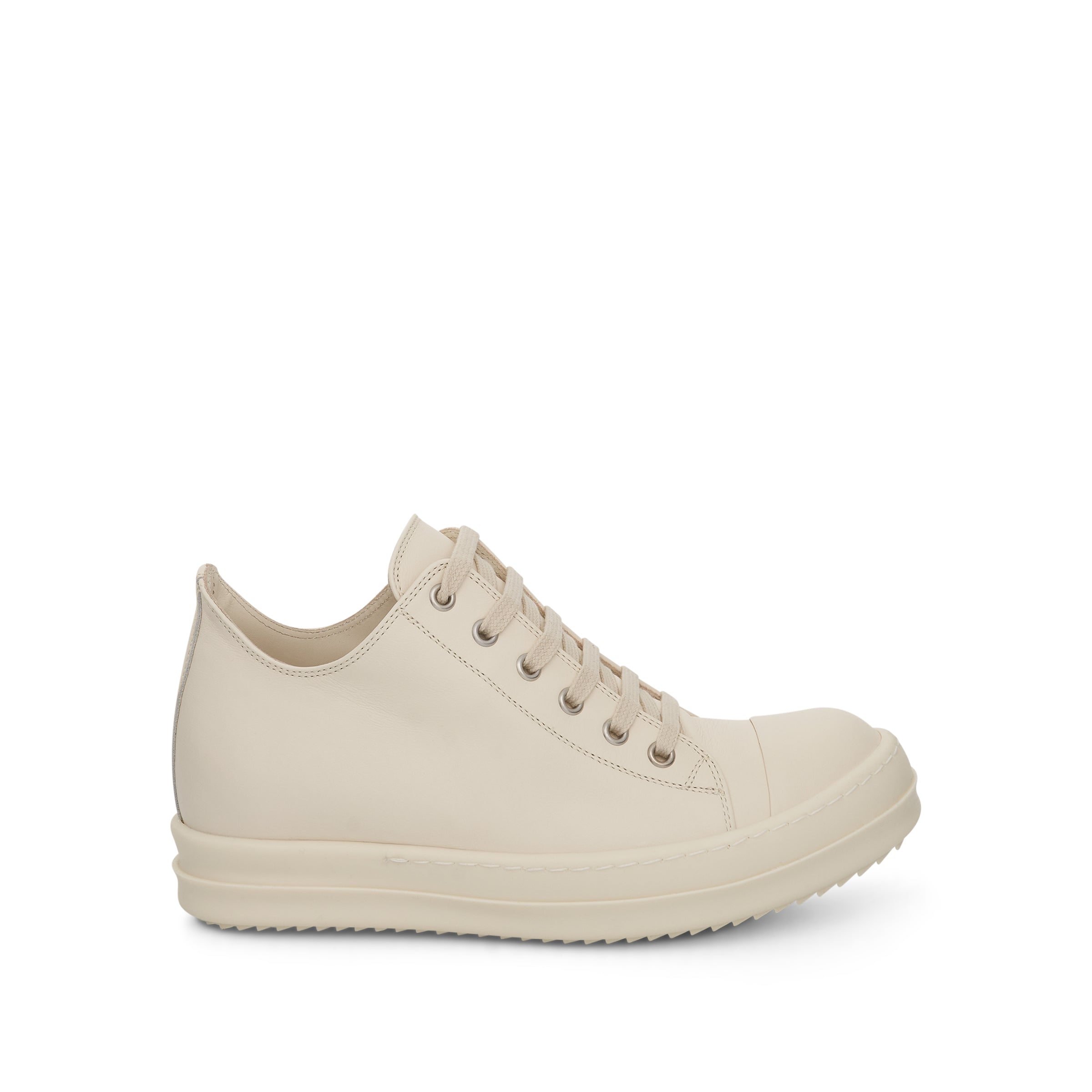 Strobe Leather Sneaker in Milk