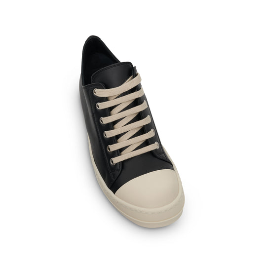 Strobe Leather Sneaker in Black/Milk