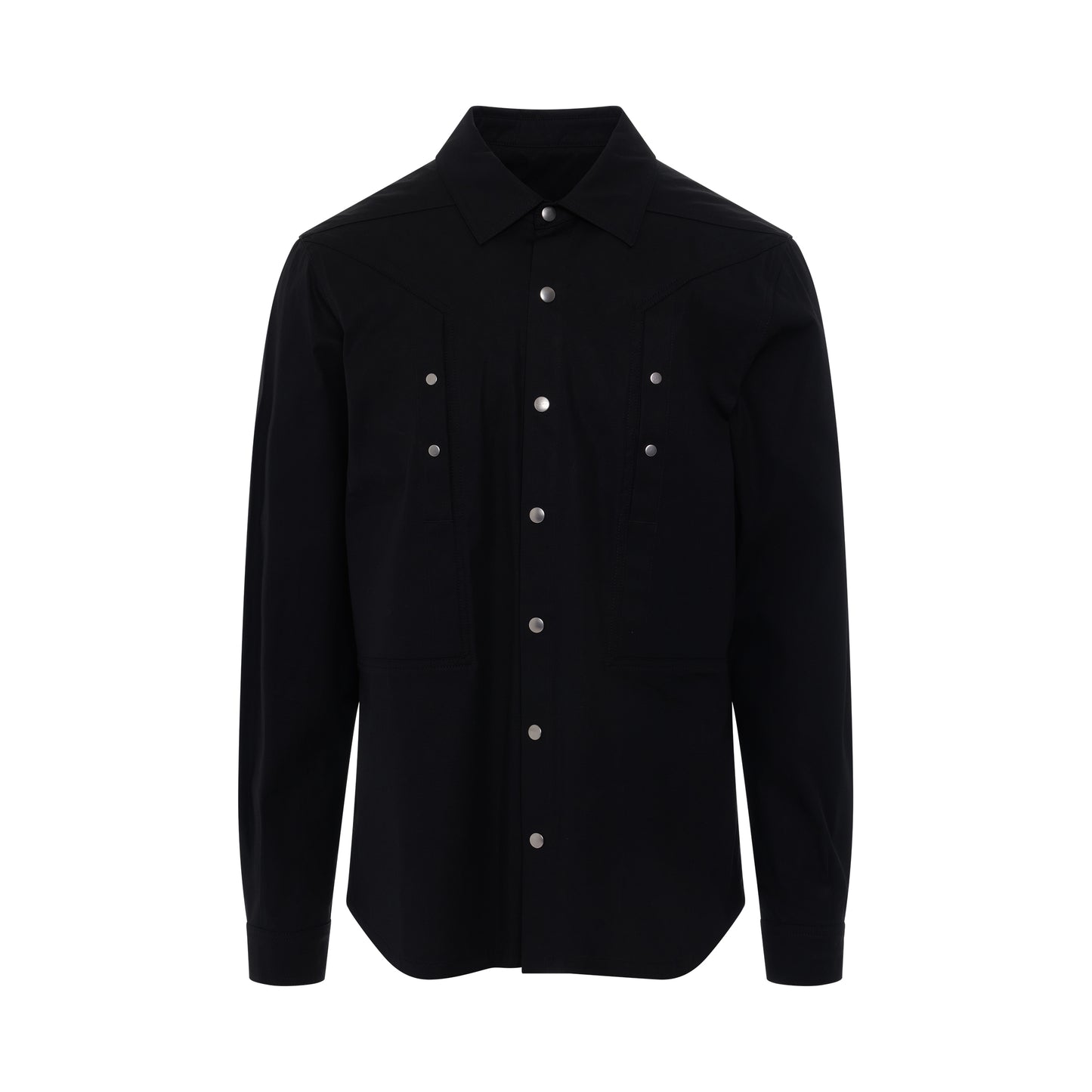 Woven Outer Shirt in Black