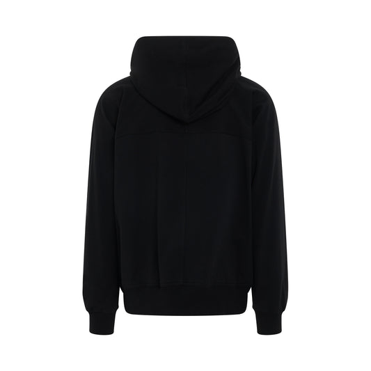 Knit Windbreaker T-Shirt in Black