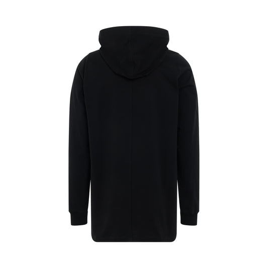 Knit Hoodie T-Shirt in Black