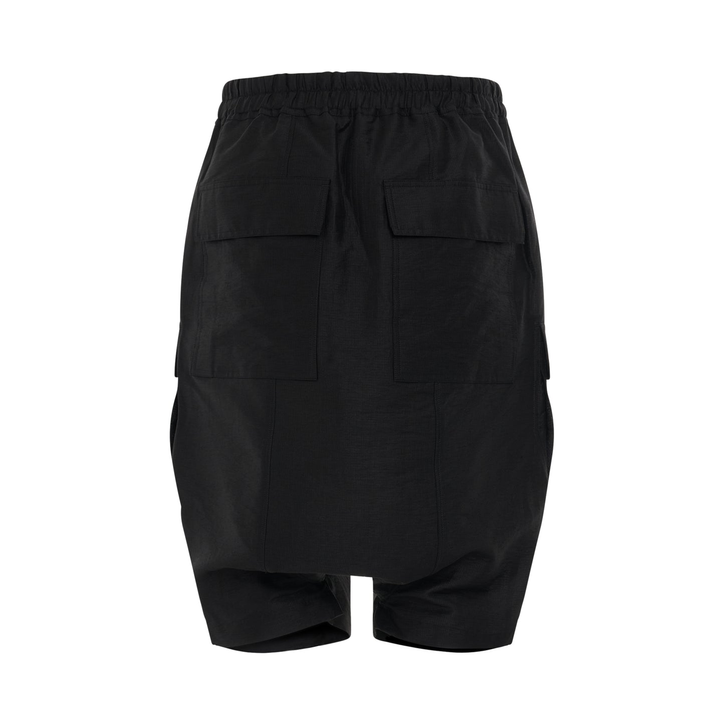 Woven Cargo Pod Shorts in Black