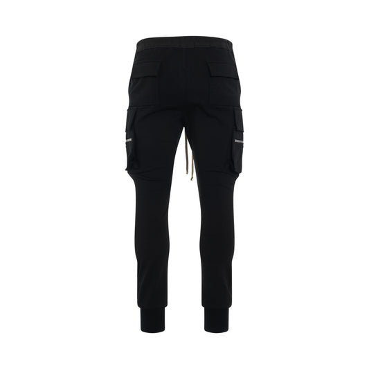 Knit Cargo Pants in Black