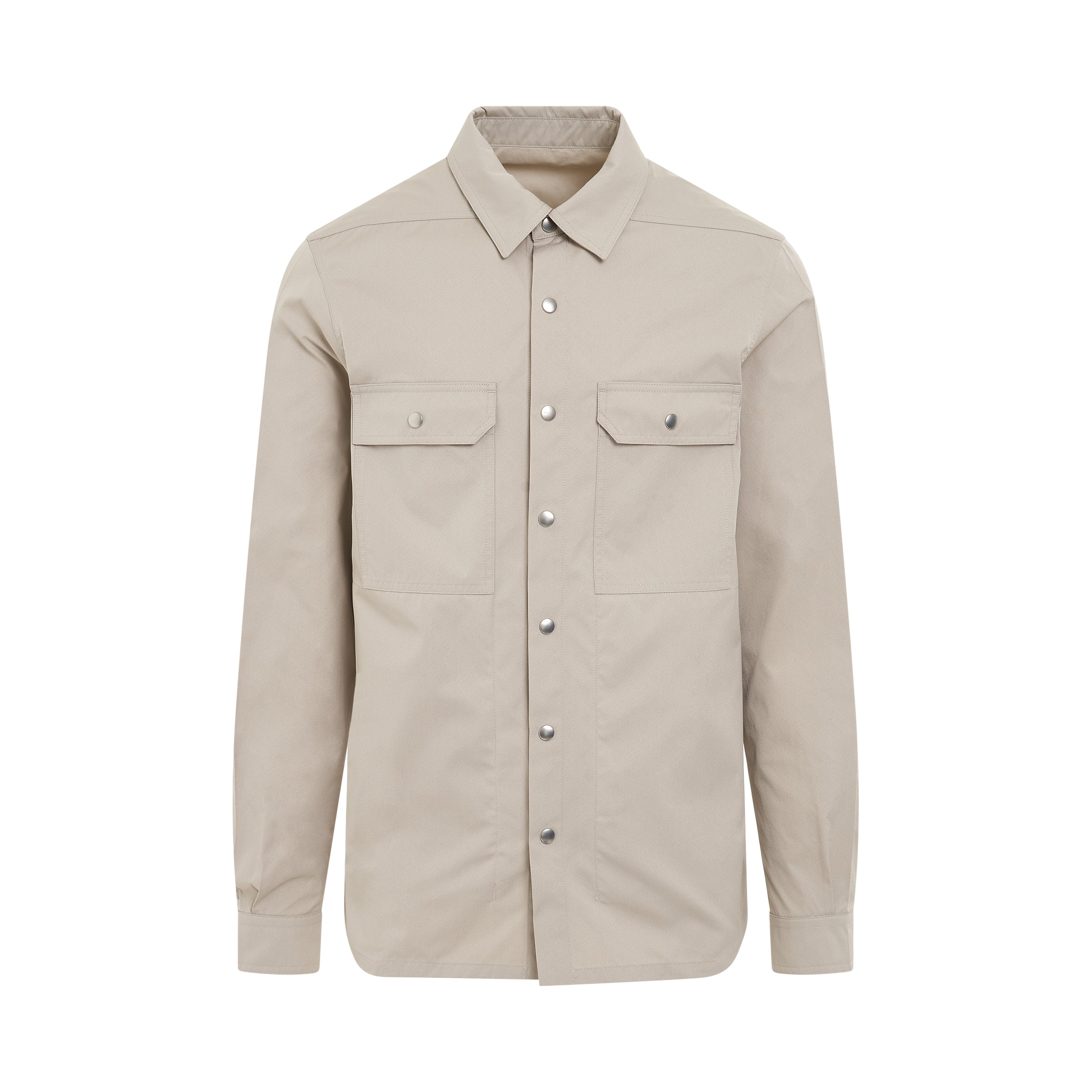 Woven Outershirt Jacket in Pearl