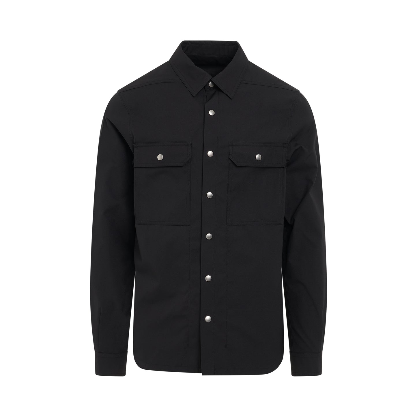 Woven Outershirt Jacket in Black