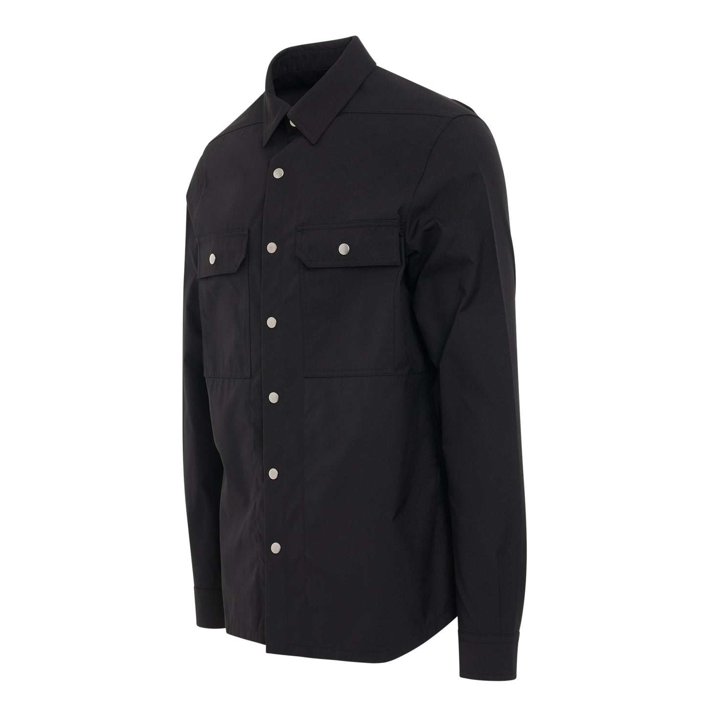 Woven Outershirt Jacket in Black