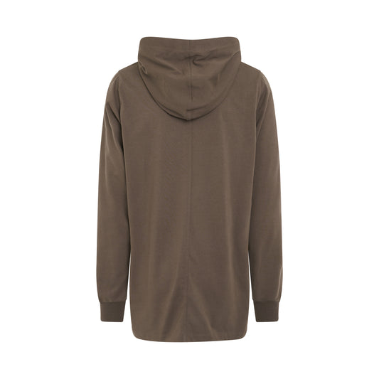 Long Knit Hoodie in Dust