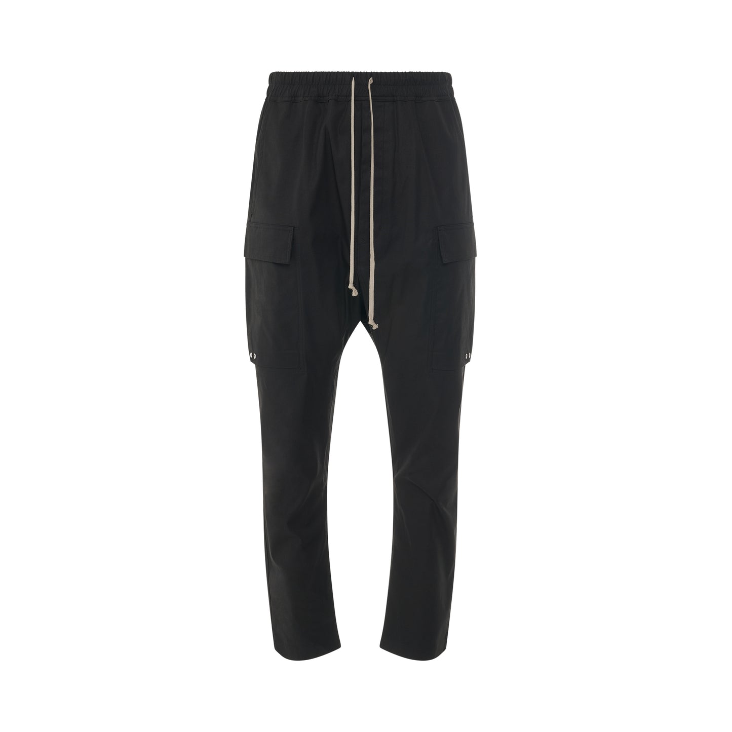 Cargo Long Woven Pants in Black