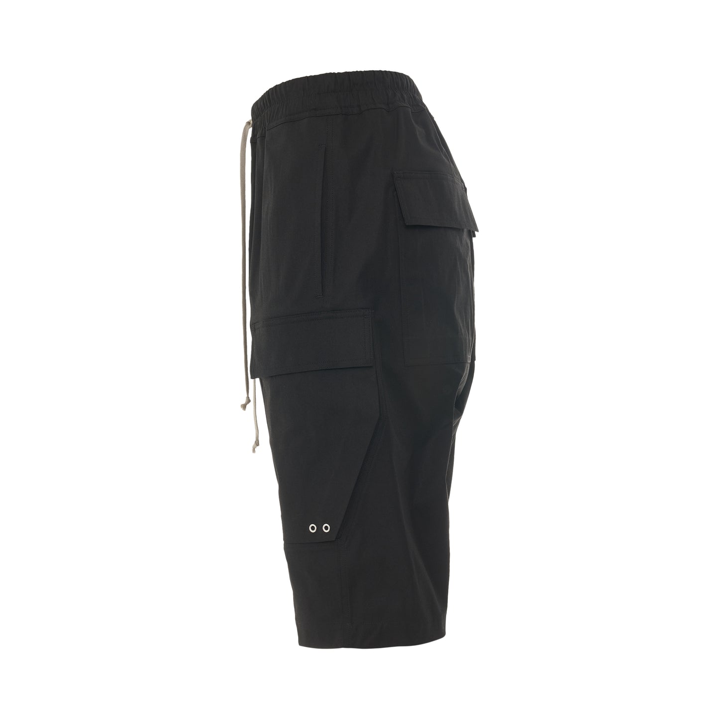 Cargo Pods Woven Pants in Black