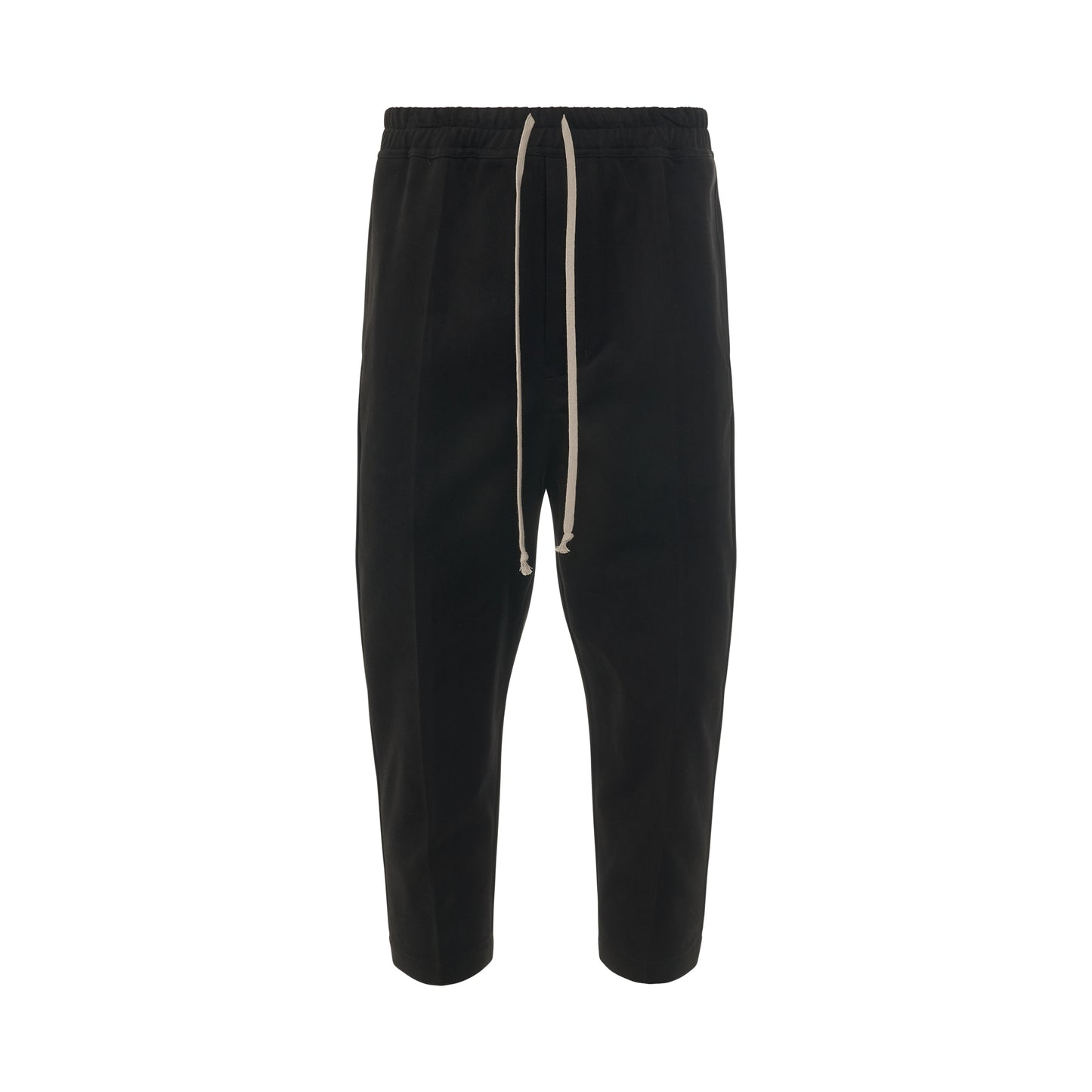 Drawstring Astaires Cropped Woven Pants in Black