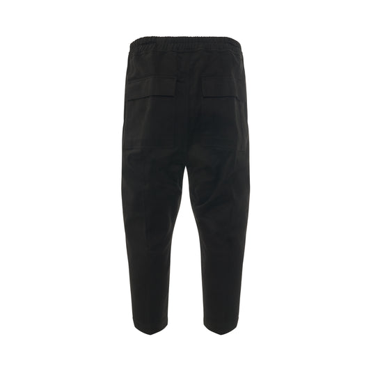 Drawstring Astaires Cropped Woven Pants in Black