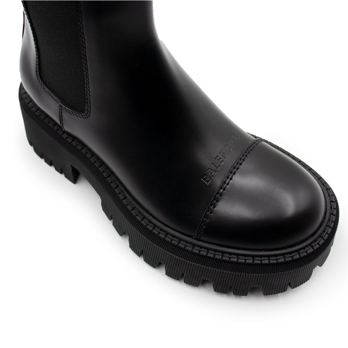 Tractor Ankle Boots in Black
