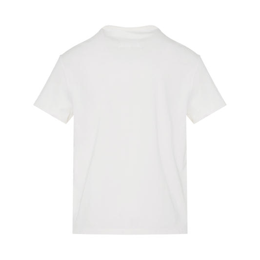 Upside Down Logo T-Shirt in White