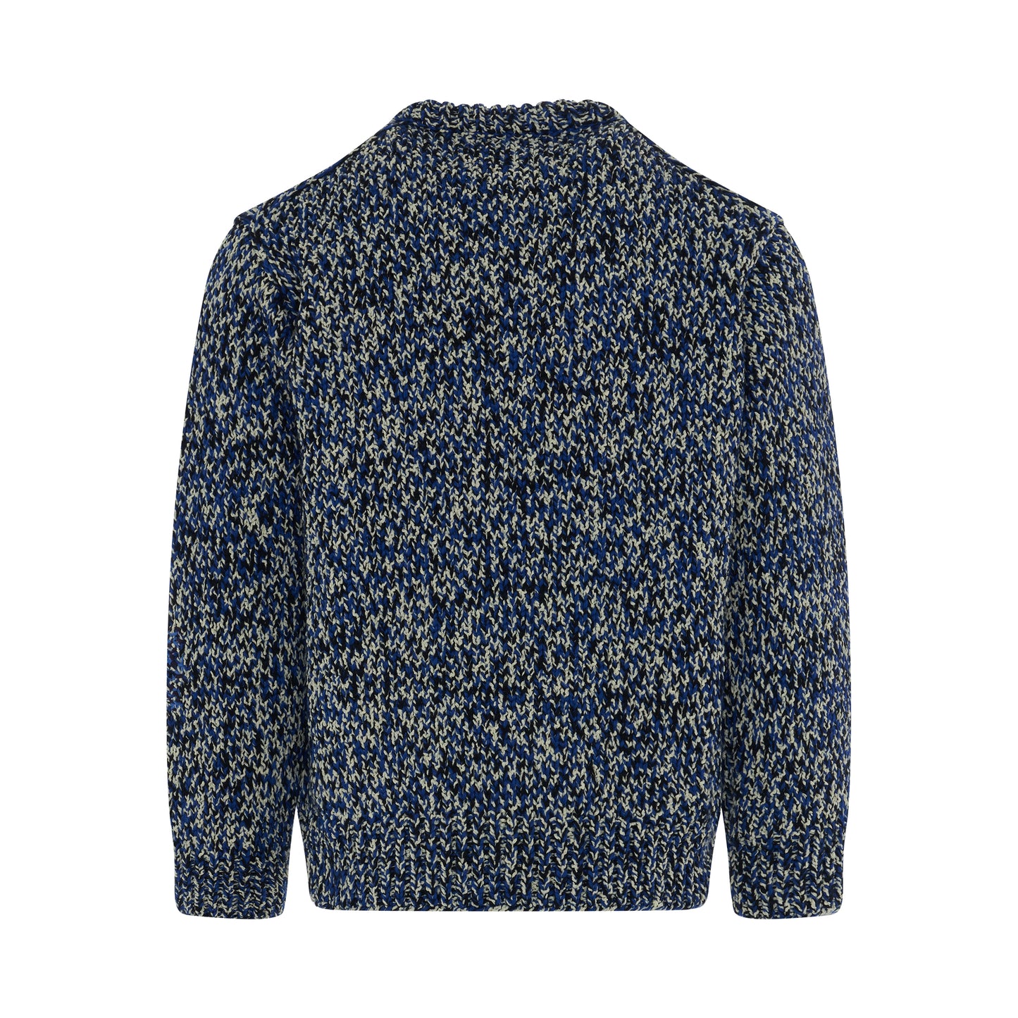 Wool Blend Long Sleeve Sweater in Blue