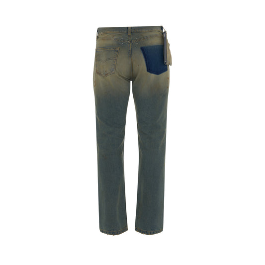 5 Pockets Slim Jeans in Dirty Wash