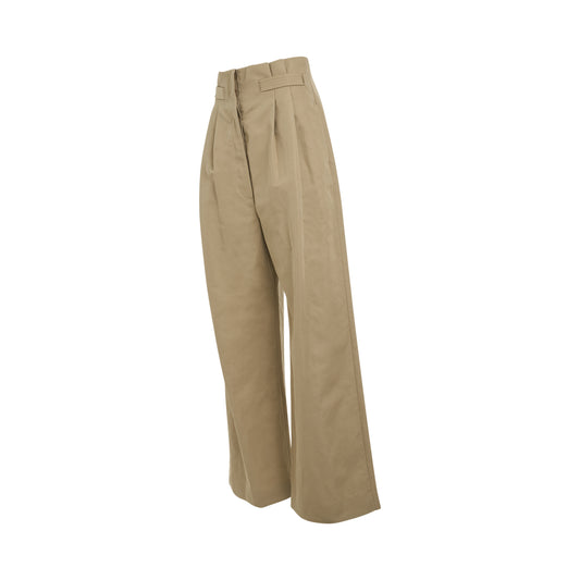 Wide Leg Trousers in Coriander