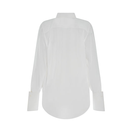 Pintuck Shirt In Ivory