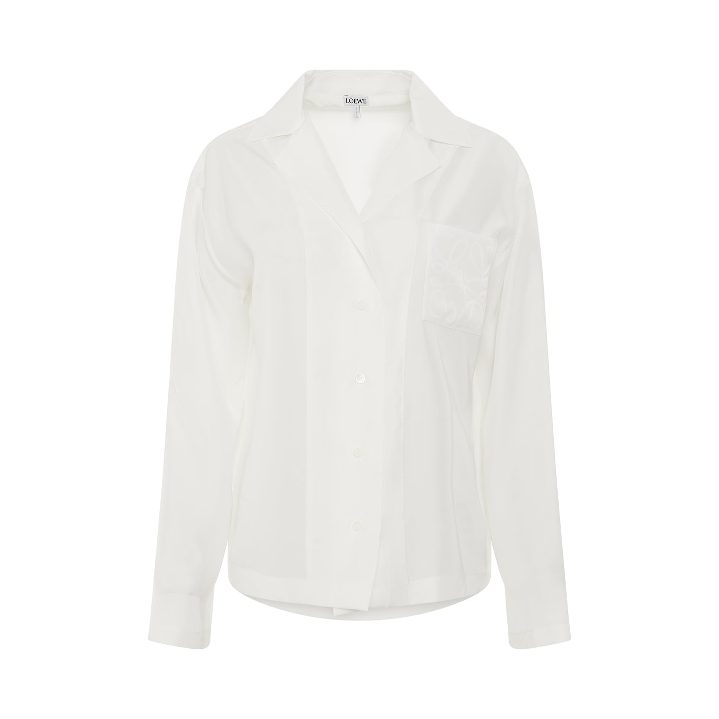 Anagram Pyjama Silk Blouse in Ivory