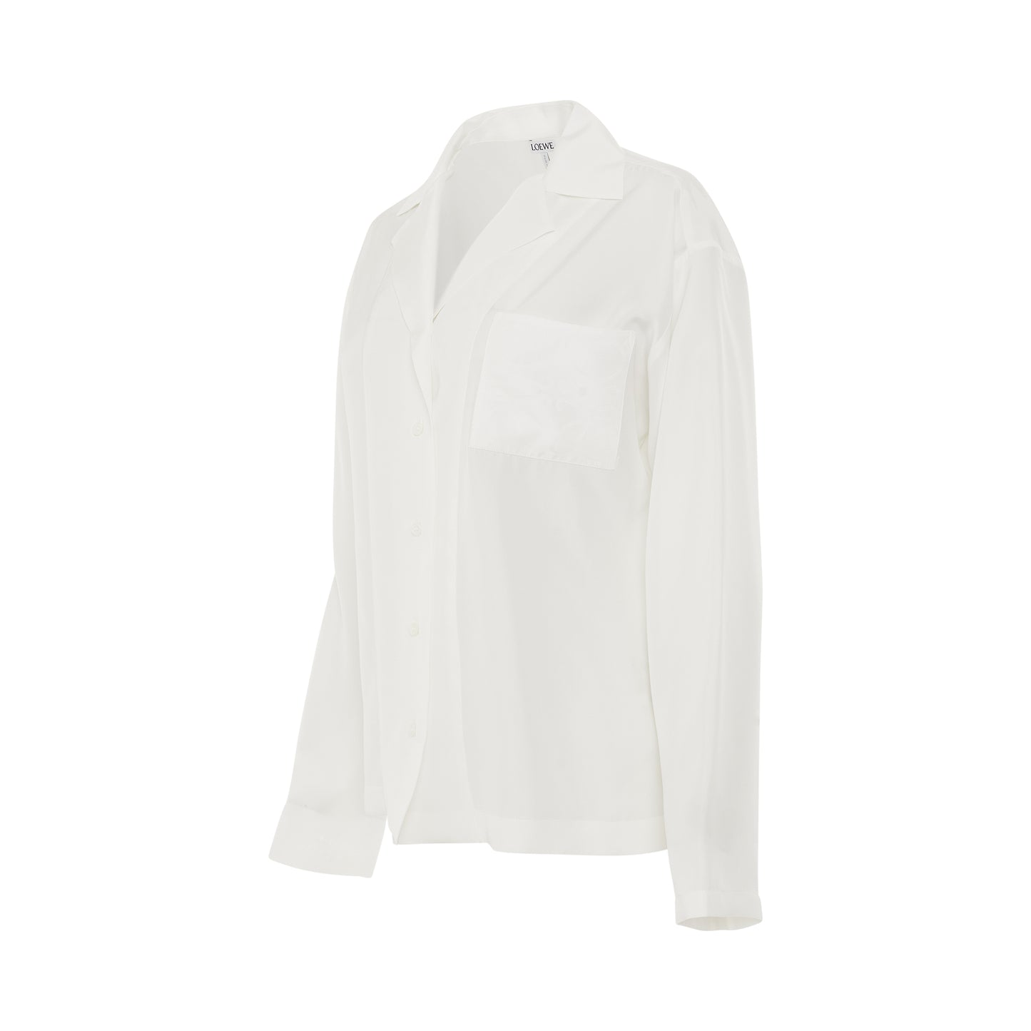 Anagram Pyjama Silk Blouse in Ivory