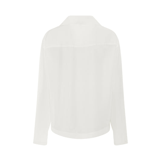 Anagram Pyjama Silk Blouse in Ivory