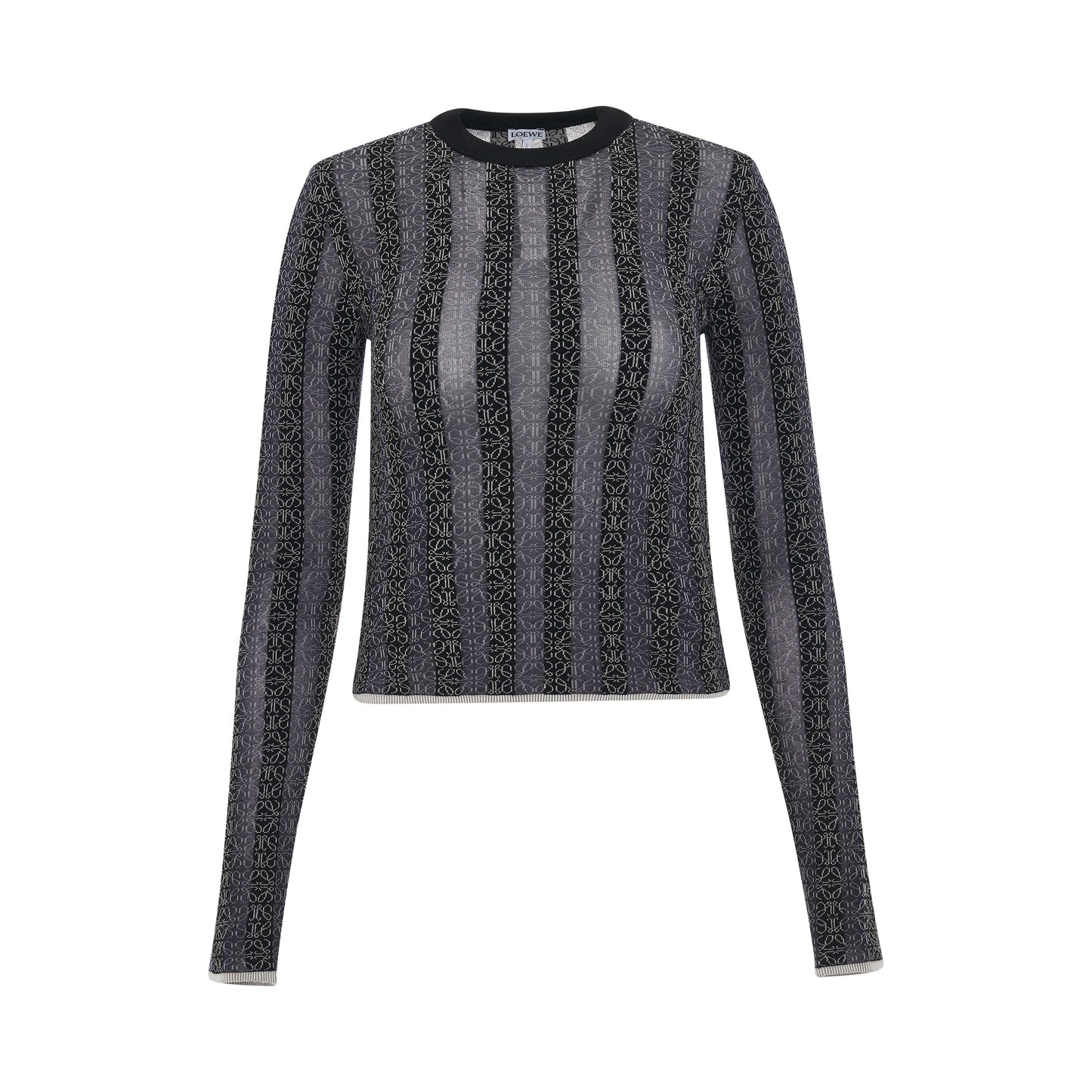 Anagram Devore Viscose Sweater in Black