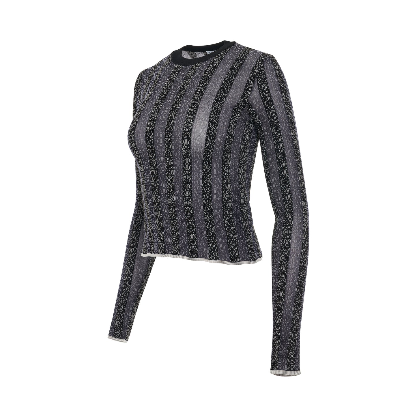 Anagram Devore Viscose Sweater in Black