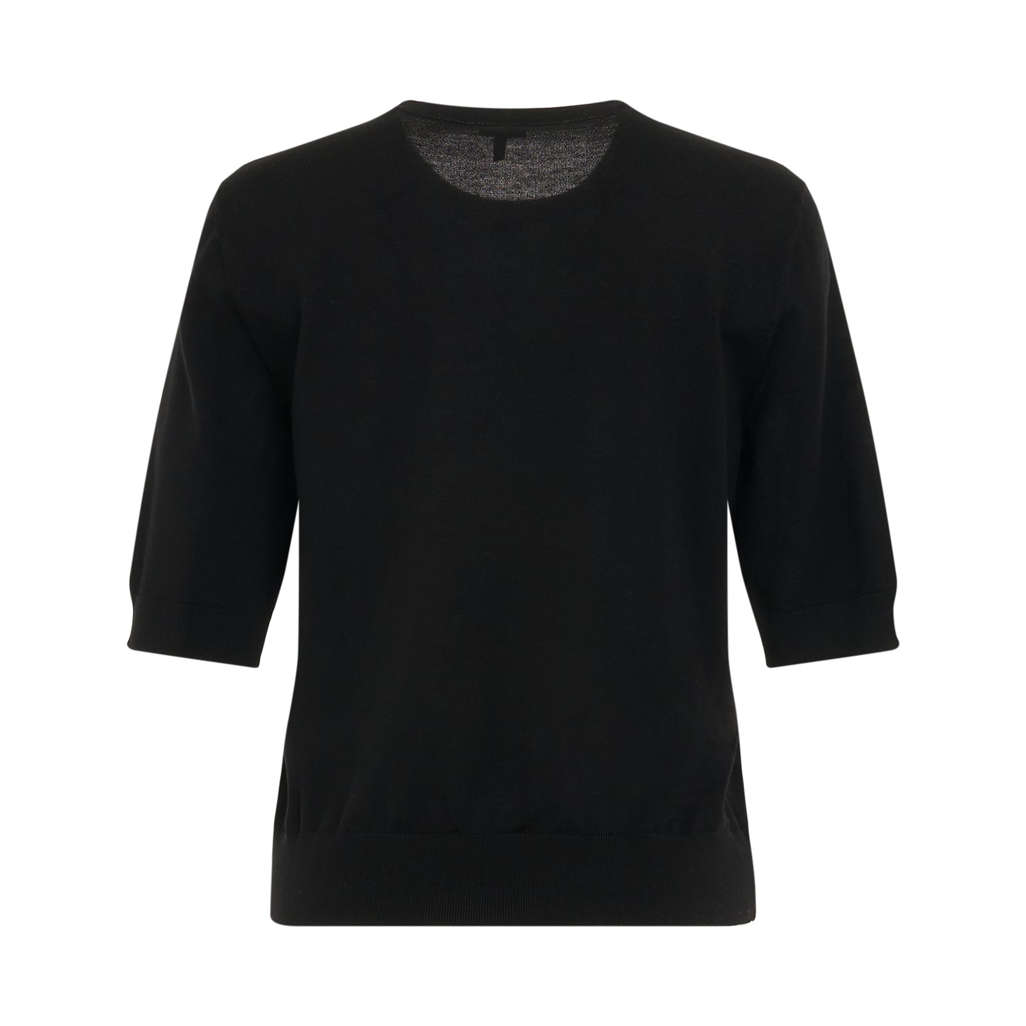 Anagram Cropped Sweater in Black