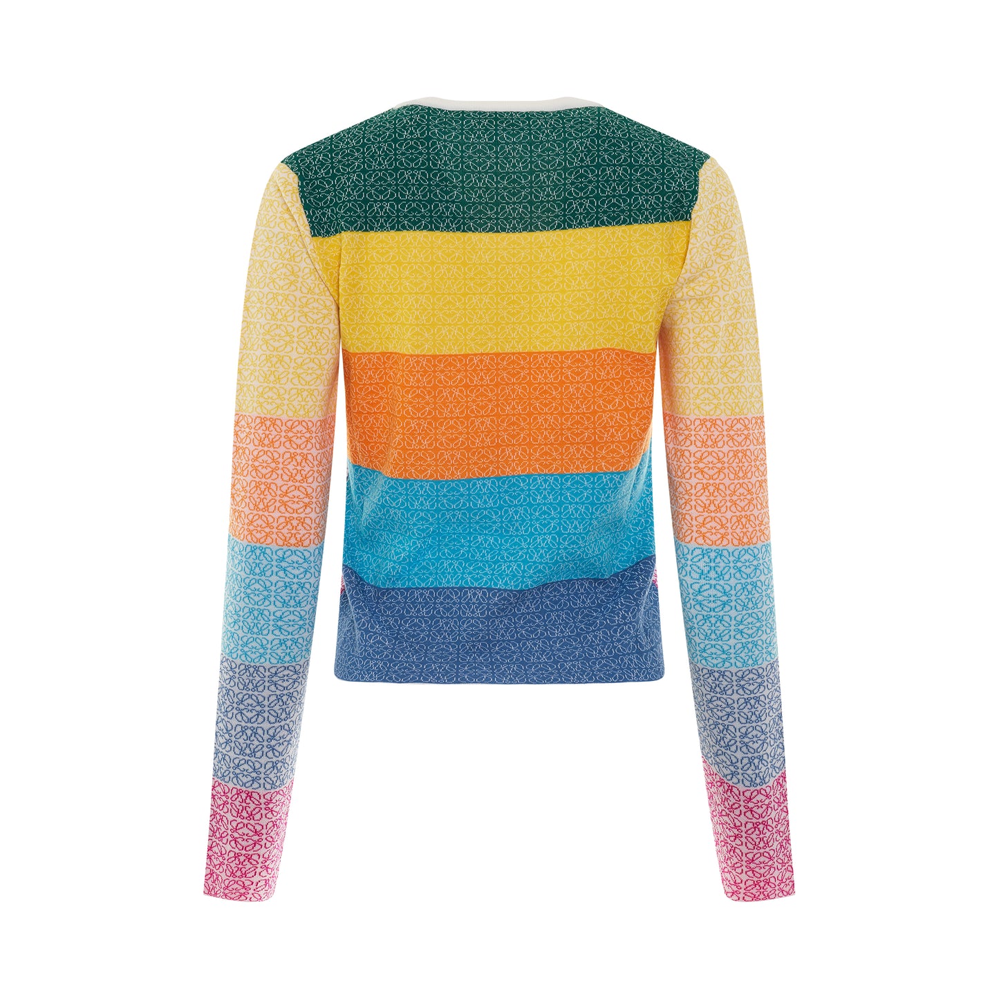 Anagram Jacquard Wool Sweater in Multicolour