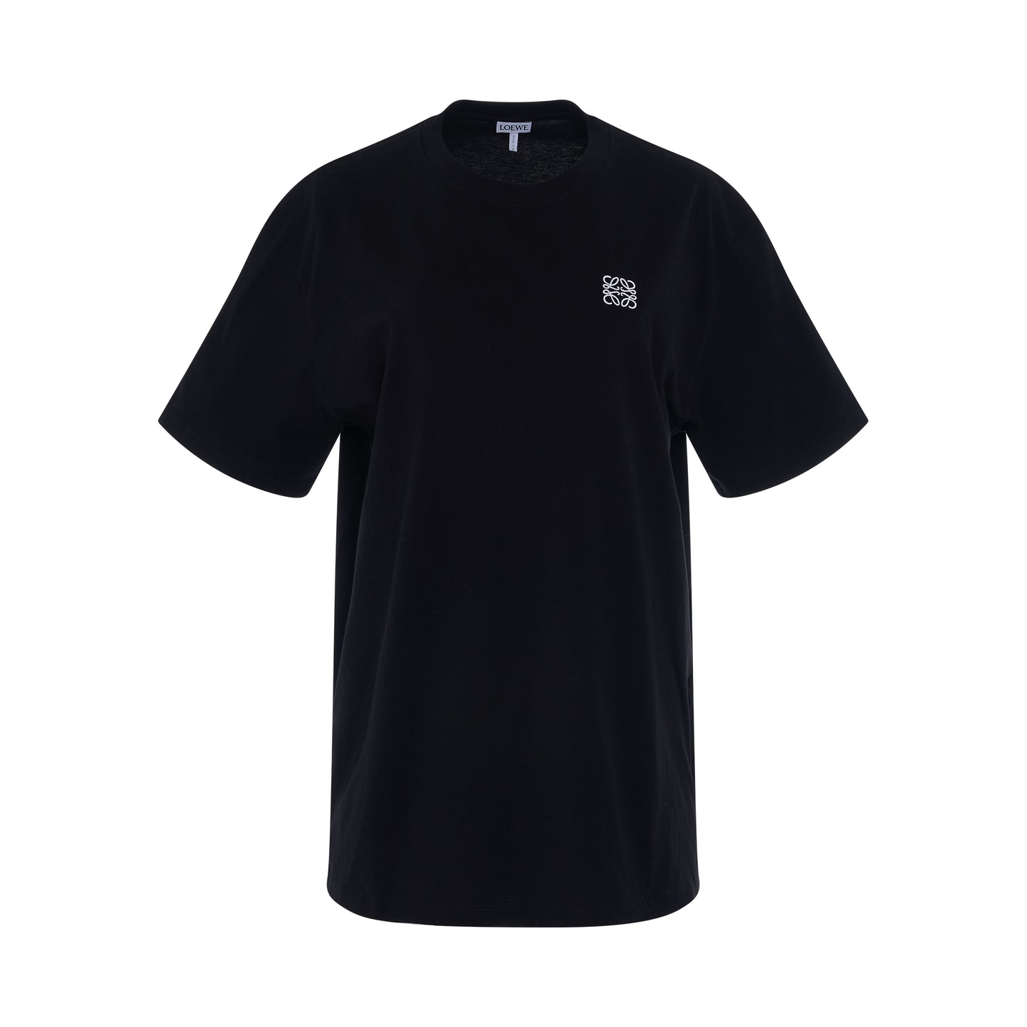 Anagram Logo T-Shirt in Cotton in Black